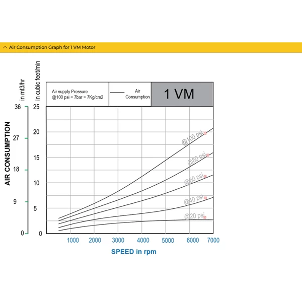Vane Air Motor 1VM 0.45 Hp