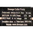 Sewage Cutter Pump 50WQ24-15-0.75 Pompa Celup Air Kotor -  2