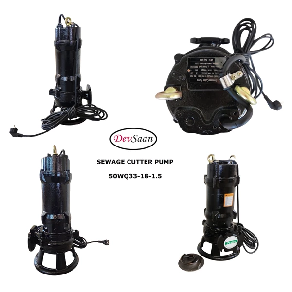 Sewage Cutter Pump 50WQ33-18-1.5 Pompa Celup Air Kotor - 2" - 2 Hp 220V 1 Fase
