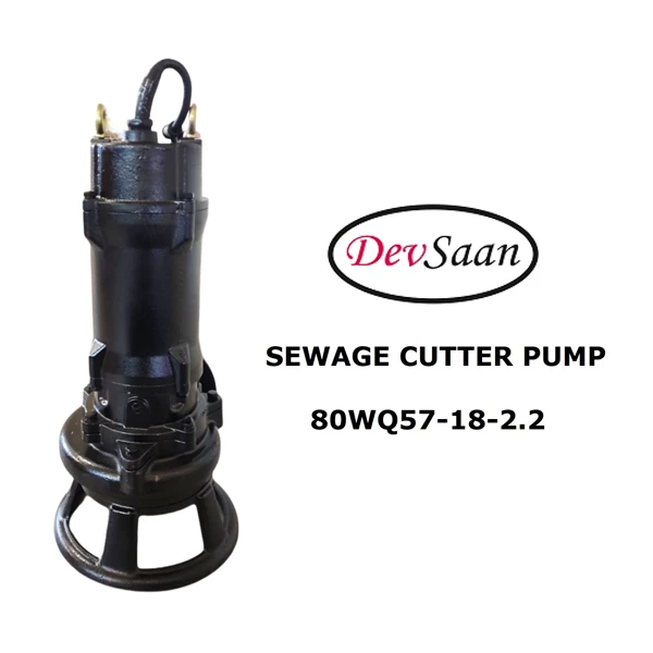 Sewage Cutter Pump 80WQ57-18-2.2 Pompa Celup Air Kotor - 3" - 3 Hp 380V 3 Fase