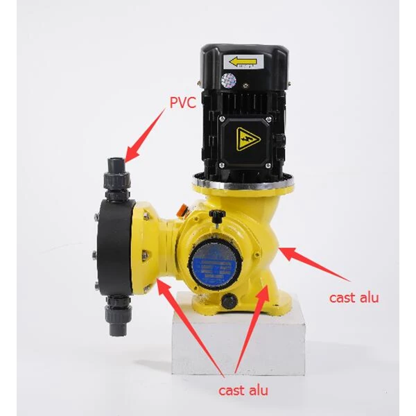 Pompa Dosing GM PVC Mechanical Diaphragm Metering Pump 50 LPH - 10 Bar 10 mm