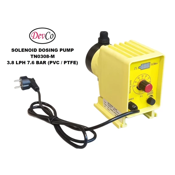 Pompa Dosing Solenoid TN0308-M Diaphragm Metering Pump - 3.8 LPH 7.6 Bar