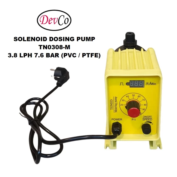 Pompa Dosing Solenoid TN0308-M Diaphragm Metering Pump - 3.8 LPH 7.6 Bar