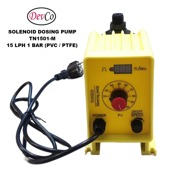 Pompa Dosing Solenoid TN1501-M Diaphragm Metering Pump - 15 LPH 1 Bar