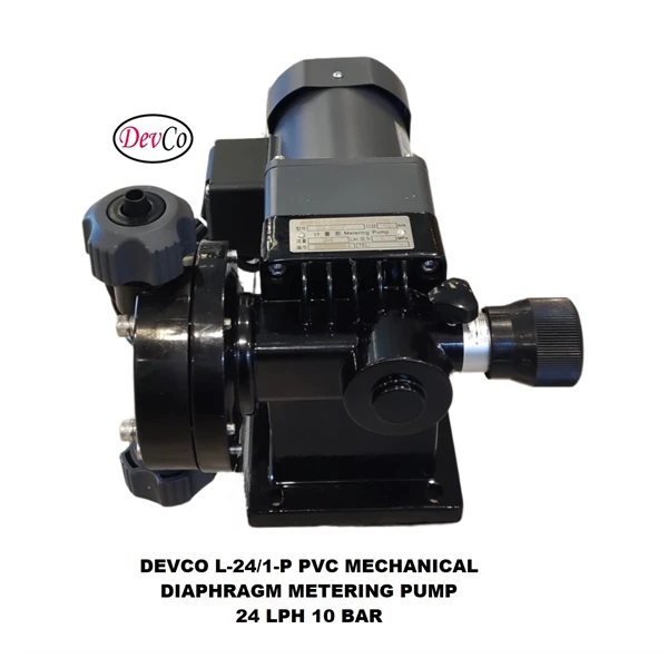 Pompa Dosing L-24-1-P Mechanical Diaphragm Metering Pump - 24 LPH 10 Bar