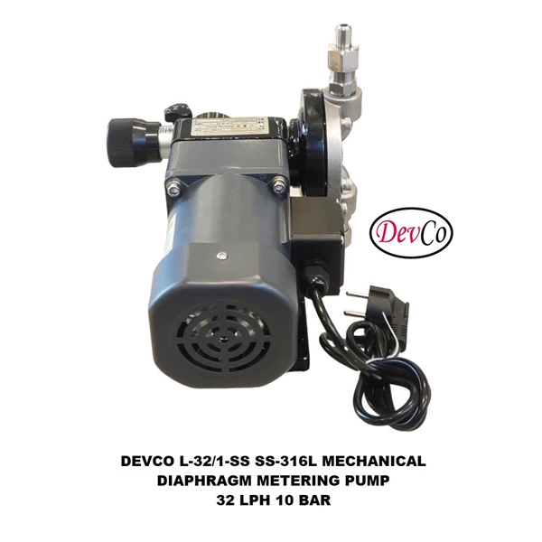 Jual Pompa Dosing L-32-1-SS Mechanical Diaphragm Metering Pump - 32 LPH ...