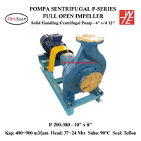 Solid Handling Centrifugal Pump P 200-380 Pompa Sentrifugal Komplit Set 4pole