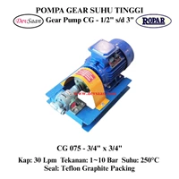 Gear Pump Helikal CG 075 Pompa Roda Gigi (Complete Set) 