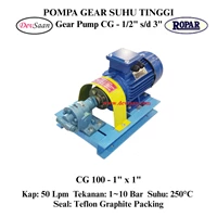 Gear Pump Helikal CG 100 Pompa Roda Gigi (Complete Set) 