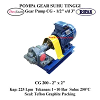 Gear Pump Helikal CG 200 Pompa Roda Gigi (Complete Set) 