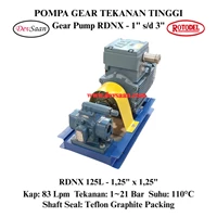 Gear Pump Rotari RDNX 125L Tekanan Tinggi (Complete Set) 