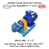 Gear Pump Rotari RDNX 200L Tekanan Tinggi (Complete Set) 