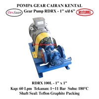 Gear Pump Rotari RDRX 100L Pompa Roda Gigi Komplit Set