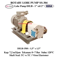 Rotary Lobe Pump DILB-150S Pompa Rotari Lobe (Complete Set) 