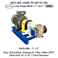 Rotary Lobe Pump DILB-200L Pompa Rotari Lobe (Complete Set) 