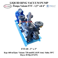 Pompa Vakum FTT-20 Two Stage Liquid Ring Vacuum Pump Komplit Set
