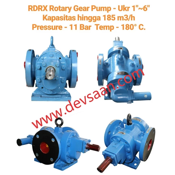 Gear Pump RDRX-150L GP - Pompa Roda Gigi - Helical Gear Pump