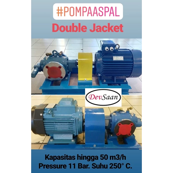 Gear Pump Rotari Jacket RDRBJ 150L Pompa Aspal - 1.5" GP