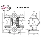 Diaphragm Pump JQ 80 ASFF (Graco OEM) Pompa Diafragma Devco - 3" 3