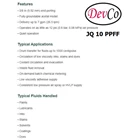 Pneumatic Diaphragm Pump JQ 10 PPFF Devco - 3/8
