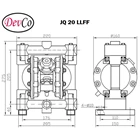 Diaphragm Pump JQ 20 LLFF (Graco OEM) Pompa Diafragma Devco - 3/4