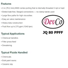 Pneumatic Diaphragm Pump JQ 80 PPFF Devco - 3