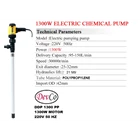 Drum Pump Polypropylene DDP 1300 PP Pompa Drum - 25 - 32 mm 2