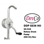 SS-316L Rotary Hand Operated Drum Pump DDP SS36 HO - 1" 2