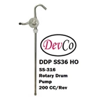 SS-316L Rotary Hand Operated Drum Pump DDP SS36 HO - 1" 1