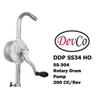 SS-304 Rotary Hand Operated Drum Pump DDP SS34 HO - 1