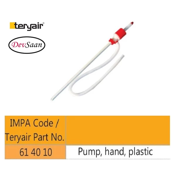 Plastic Hand Pump Drum Pump - IMPA 61.40.10