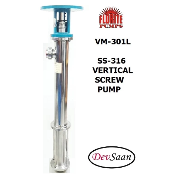 SS-316 Vertical screw pump VM-301L Pompa ulir vertikal - 2"