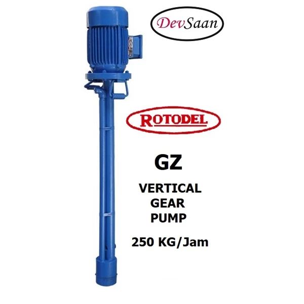 Vertical Gear Pump GZ-050 Pompa Roda Gigi - 1/2"
