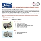 Sanitary Centrifugal Pump SS-316 CFS-3 - 1 Fase Pompa Sanitary - 25 mm x 25 mm - 150 Lpm 12 Mtr 4