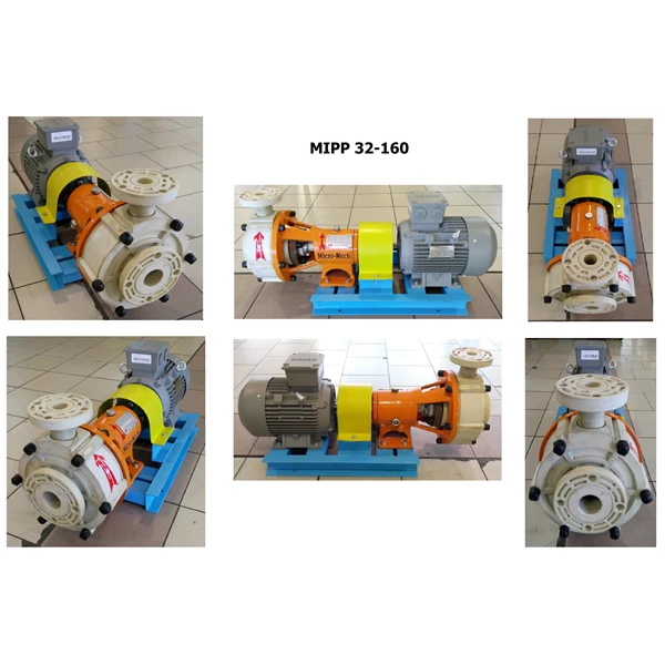 Centrifugal Pump Polypropylene MIPP 32-160 Pompa Sentrifugal - 2" x 1.25" - 2900 Rpm / 1450 Rpm