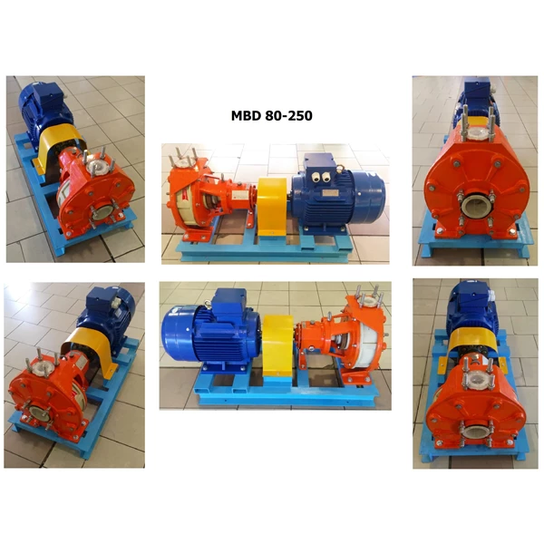 Centrifugal Pump Polypropylene MBD 80-250 - 4" x 3" - 2900 Rpm / 1450 Rpm