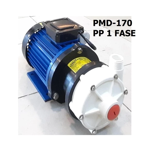 Polypropylene Magnetic Drive Pump PMD-170 1 Fase Pompa Magnetik - 1" x 1"
