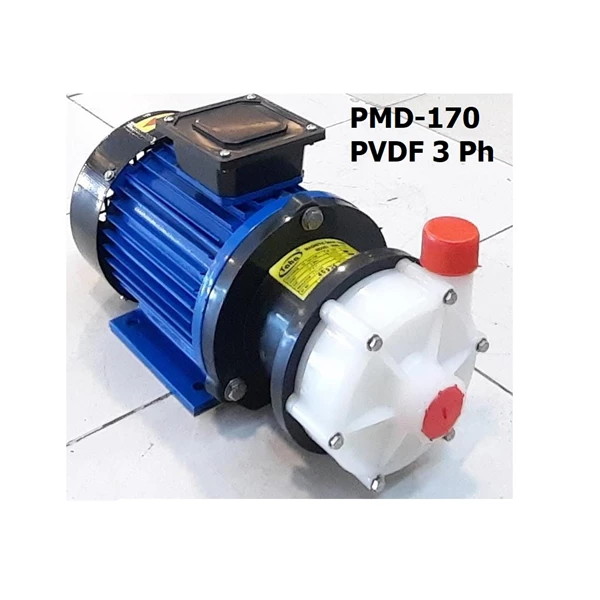 PVDF Magnetic Drive Pump 3 Fase PMD-170 Pompa Magnetik - 1" x 1"