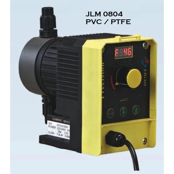 Pompa Dosing Solenoid JLM 0804 PVC Diaphragm Metering Pump - 7.6 LPH 3.5 Bar