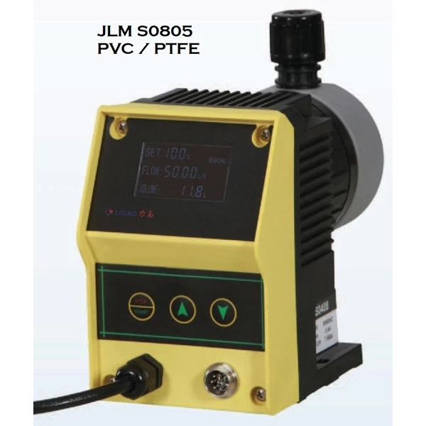 Pompa Dosing Solenoid JLM S0805 PVC Digital Diaphragm Metering Pump - 8 LPH 5 Bar