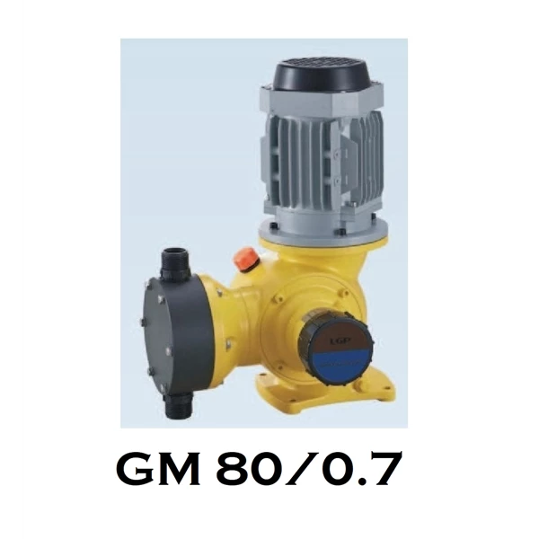 Pompa Dosing GM PVC Mechanical Diaphragm Metering Pump 80 LPH - 1/2" x 1/2"