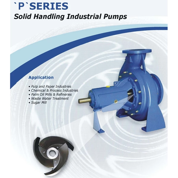 Solid Handling Centrifugal Pump P 80-265 - 4" x 3" - 1450 Rpm / 2900 Rpm