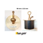 Brass Scupper plug 90 mm x 115 mm IMPA 23 24 85 - MOC Brass & NBR Oil Resistant Rubber 1