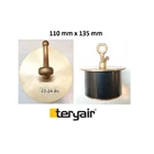 Brass Scupper plug 110 mm x 135 mm IMPA 23 24 86 - MOC Brass & NBR Oil Resistant Rubber 1