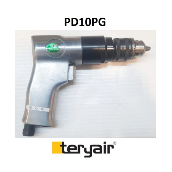 Pneumatic Hand Drill PD10PG - 9.5 mm - IMPA 59 03 42 - Air inlet 3/8"