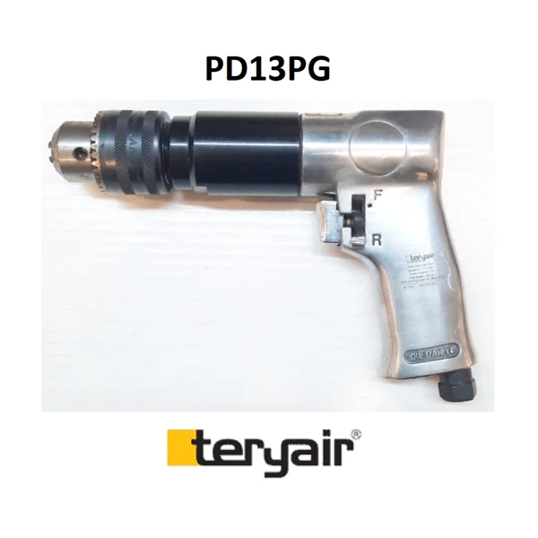 Pneumatic Hand Drill PD13PG - 13.03 mm - IMPA 59 03 47 - Air inlet 3/4"